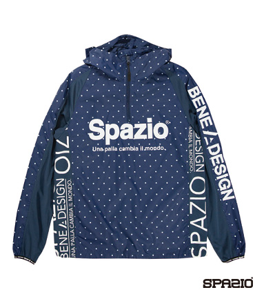 ジュニアドットハーフジップピステパーカー