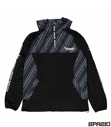 裏起毛ハーフジップパーカー