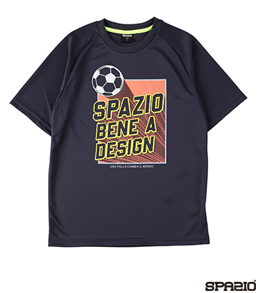ジュニアサッカーボールプリントプラシャツ