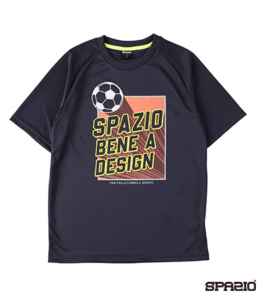 サッカーボールプリントプラシャツ