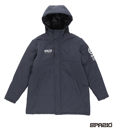 ジュニアSPAZIOロゴ裏ボアハーフベンチコート