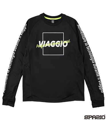 VIAGGIOメッセージロングプラシャツ