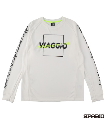 VIAGGIOメッセージロングプラシャツ