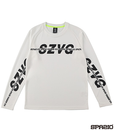 VIAGGIOラインロゴロングプラシャツ