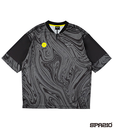 オーバーサイズマーブルプラシャツ