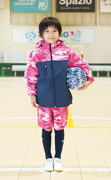 ジュニアカモフラクロス素材パーカー