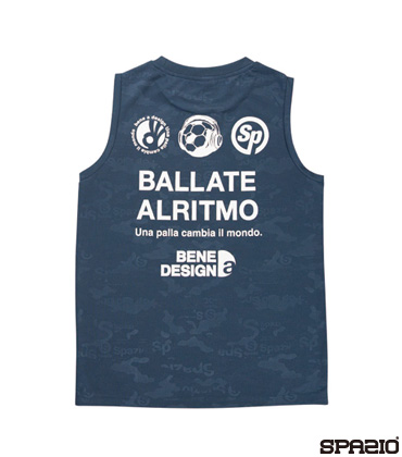 ジュニアカモフラエンボスノースリーブシャツ