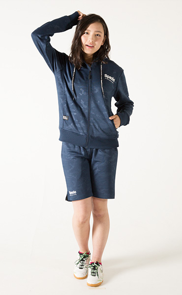 カモフラエンボススウェットハーフパンツ