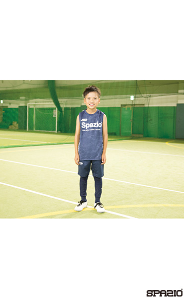 ジュニアカモフラエンボスノースリーブシャツ