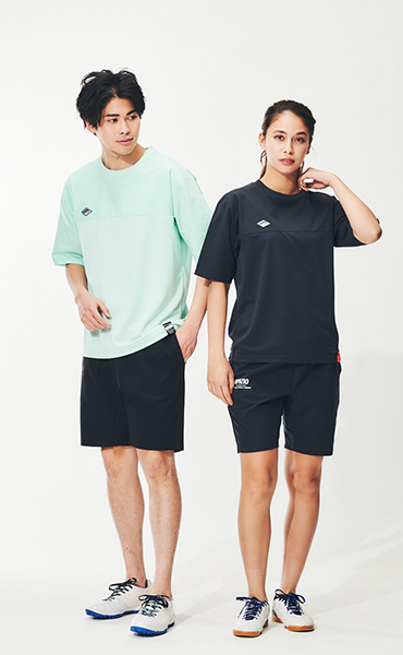 ワッペン切り替えTシャツ(バレーボール)