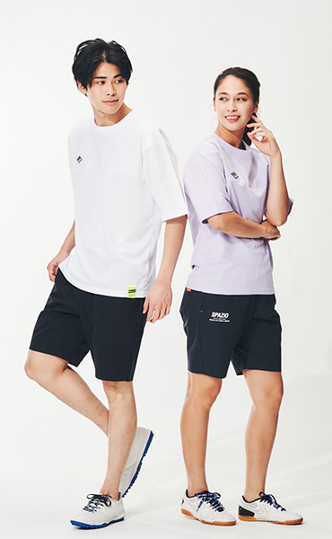 ワッペン切り替えTシャツ(バレーボール)