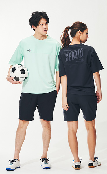 ワッペン切り替えTシャツ(サッカー)