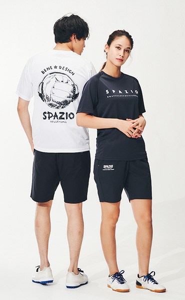 バレーボールヘッドフォンプラシャツ