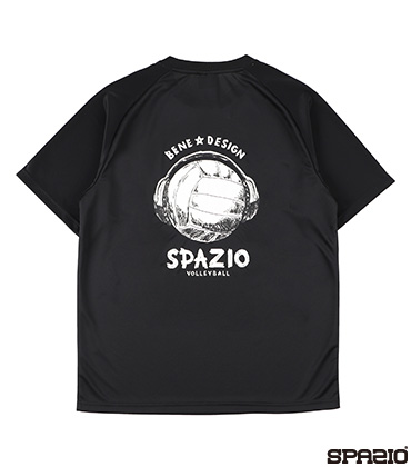 バレーボールヘッドフォンプラシャツ