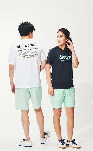 SPAZIOバックプリントプラシャツ