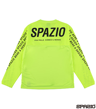 ロゴストライプマテリアルMIXロングプラシャツ