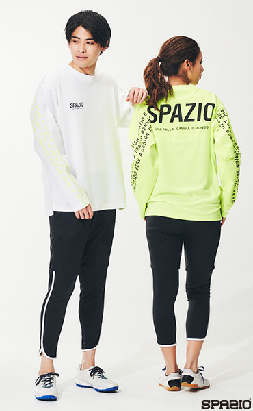 ロゴストライプマテリアルMIXロングプラシャツ