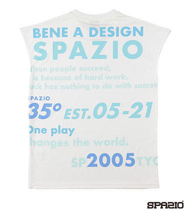 SPAZIOブロックロゴカットオフTシャツ