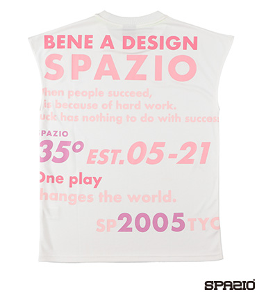 SPAZIOブロックロゴカットオフTシャツ