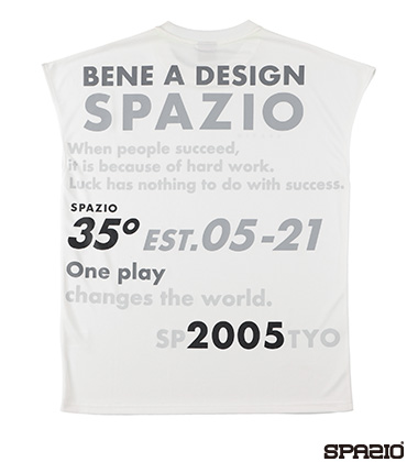 SPAZIOブロックロゴカットオフTシャツ