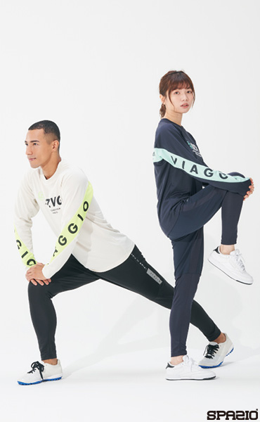 VIAGGIO袖パネル切り替えロングプラシャツ