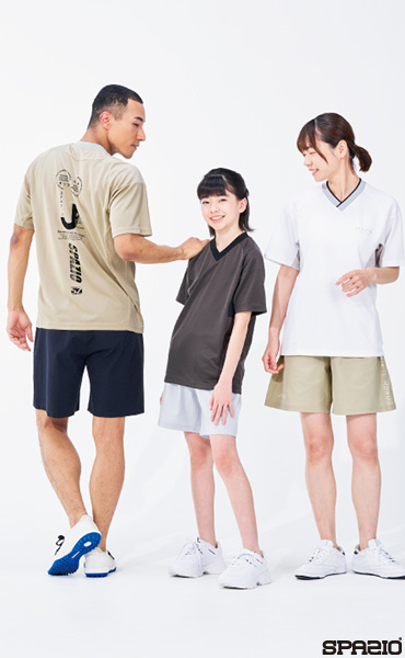 ジュニアキーネックメッシュ切り替えプラシャツ