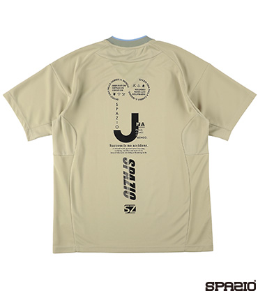ジュニアキーネックメッシュ切り替えプラシャツ