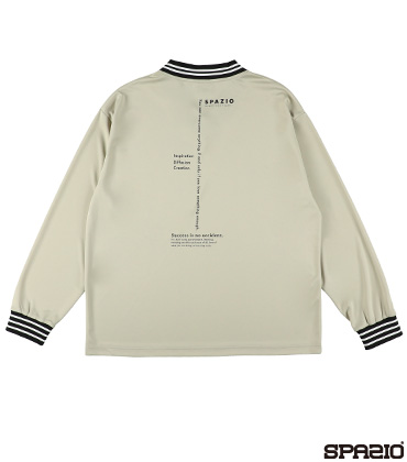 Jr.オーバーサイズVネック長袖プラシャツ