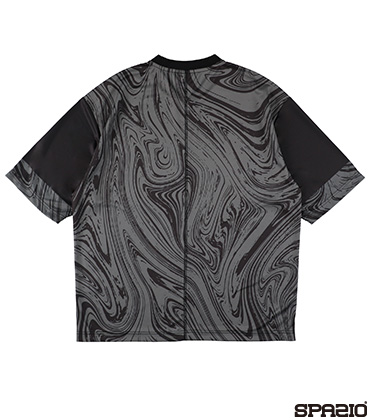 オーバーサイズマーブルプラシャツ