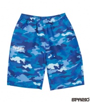 カモフラクロス素材ハーフパンツ