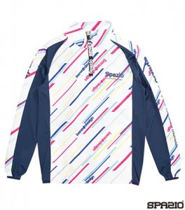 ジュニアダイアゴナルストライプクロスハーフジップジャケット