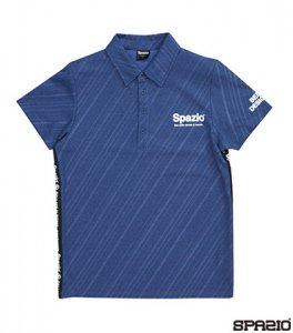 ジュニアダイアゴナルストライプエンボスポロシャツ