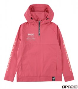 ジュニアバックプリントハーフジップパーカー