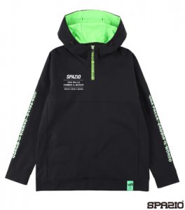 ジュニアバックプリントハーフジップパーカー