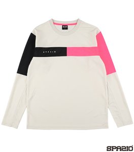 アシンメトリーカラーパネルロングプラシャツ