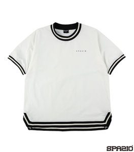 ジュニアラインリブオーバーサイズ半袖ピステ